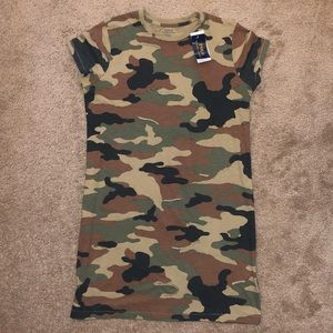 NWT Ralph Lauren Camo T-Shirt Dress Size M